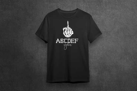 ABCDEF You Embroidery Design