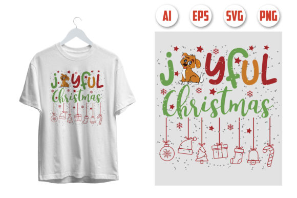 Joyful Christmas Embroidery Design