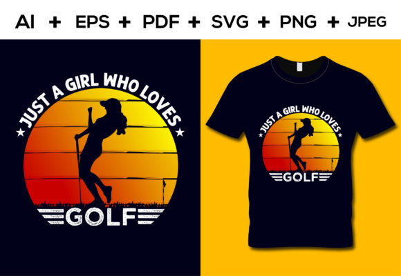 Just a Girl Who Loves Golf T-shirt
