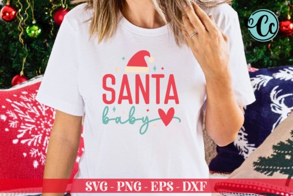 Santa Baby Retro Design