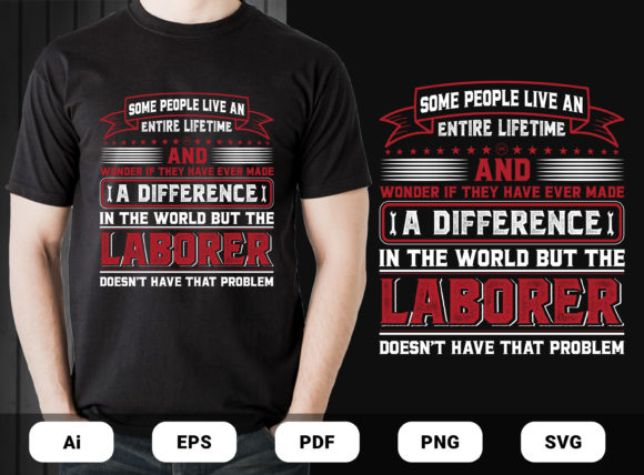 The Laborer T-shirts Design Vectors