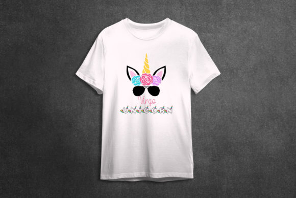 Virgo Unicorn Embroidery Design